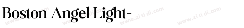 Boston Angel Light字体转换